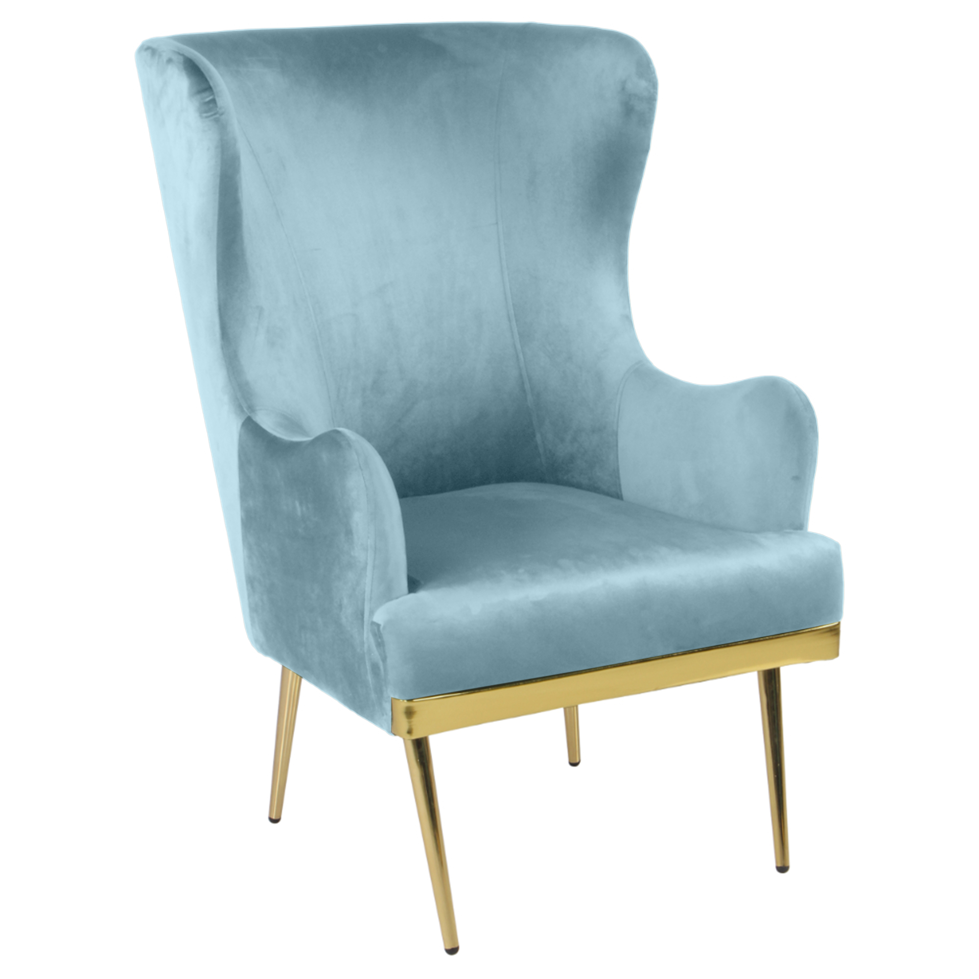 Primrose Camilla Wing Chair for Living Room Bedroom High Back Arm Rest Chair - Teal view 4